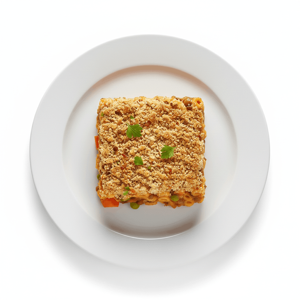 Lentil & Vegetable Macaroni Casserole
